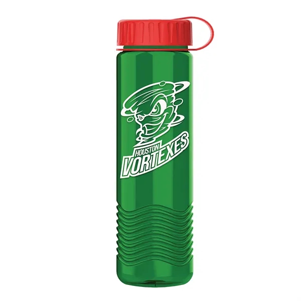 24oz Wave Bottle - Tethered Lid... from ASI 40480 Koozie Group