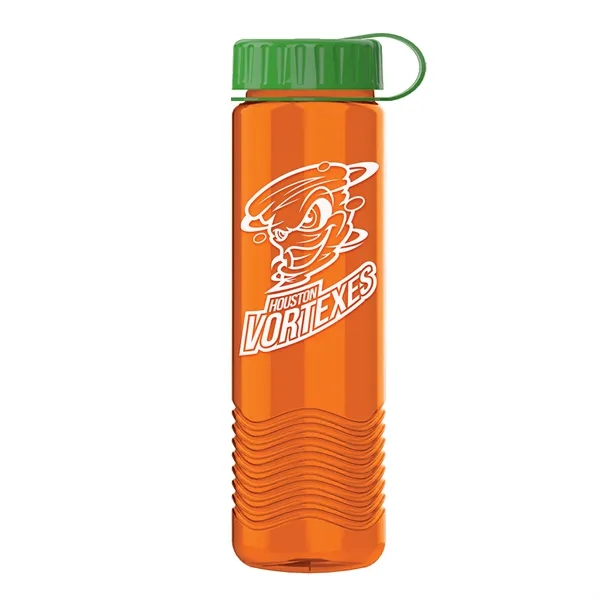24oz Wave Bottle - Tethered Lid... from ASI 40480 Koozie Group