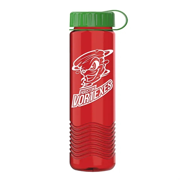 24oz Wave Bottle - Tethered Lid... from ASI 40480 Koozie Group