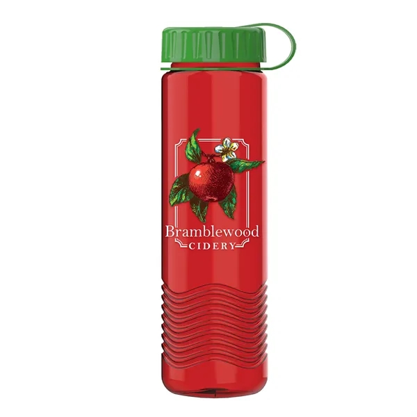 24oz Wave Bottle - Tethered Lid... from ASI 40480 Koozie Group