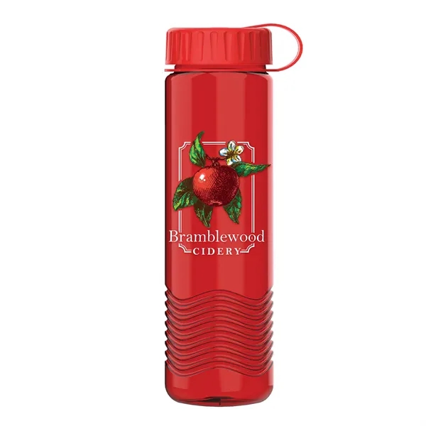 24oz Wave Bottle - Tethered Lid... from ASI 40480 Koozie Group