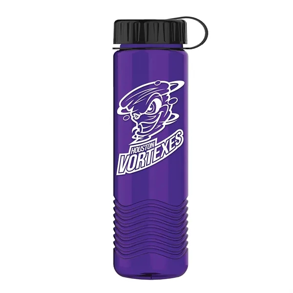 24oz Wave Bottle - Tethered Lid... from ASI 40480 Koozie Group