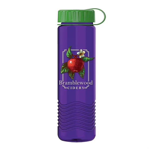 24oz Wave Bottle - Tethered Lid... from ASI 40480 Koozie Group