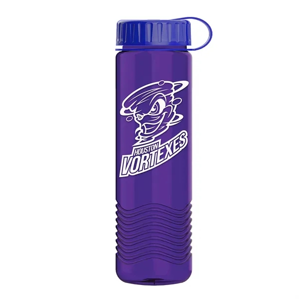 24oz Wave Bottle - Tethered Lid... from ASI 40480 Koozie Group