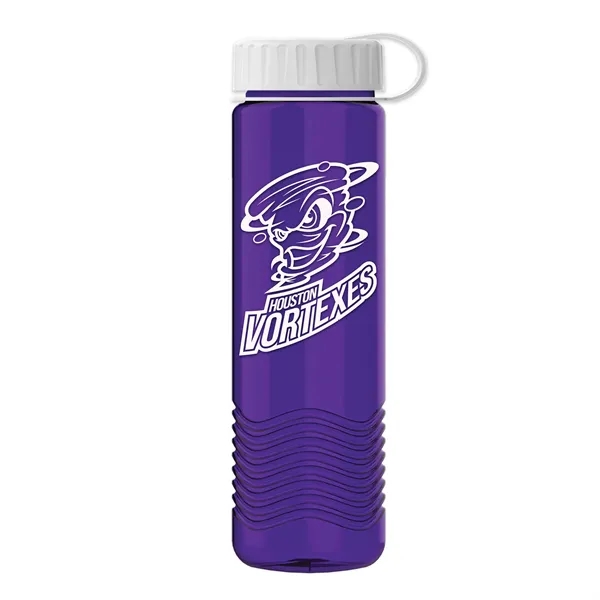 24oz Wave Bottle - Tethered Lid... from ASI 40480 Koozie Group