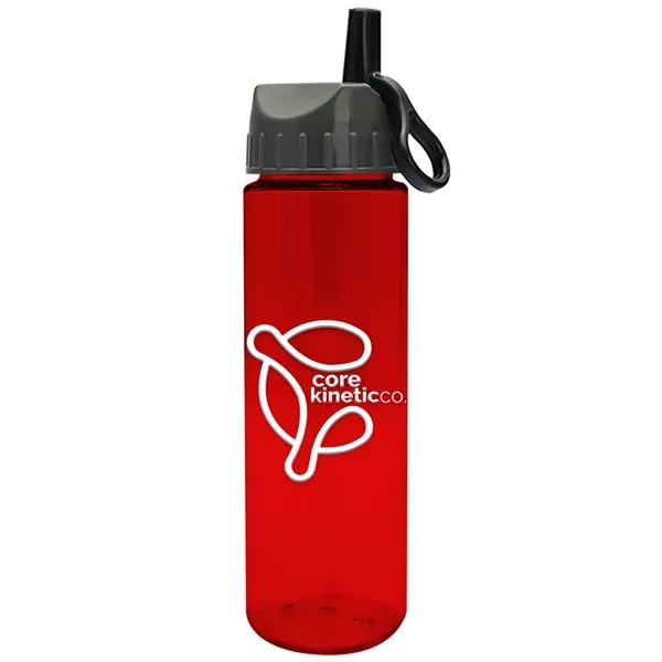 Freedom Bottle - 28 oz.Transparent Tritan™ Bottle with Ring Straw Lid... from ASI 40480 Koozie Group