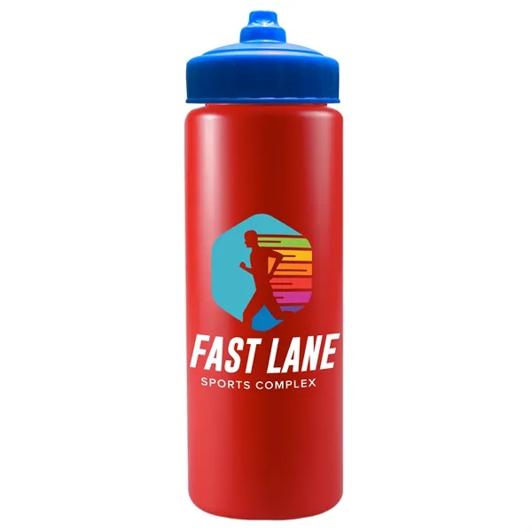 The Sports Quart - 32 oz. Sports Bottle. Hands-free valve lid... from ASI 40480 Koozie Group
