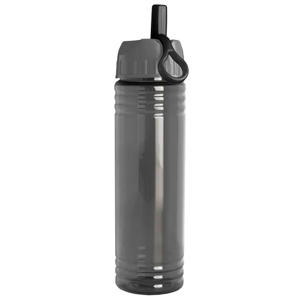 New Slim Cylinder Design 24 oz. Transparent Water Bottles with Ring... from ASI 40480 Koozie Group