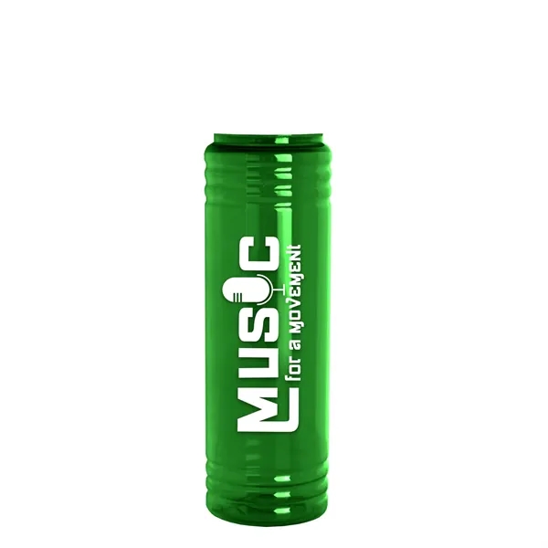 New Slim Cylinder Design 24 oz. Transparent Water Bottles with Ring... from ASI 40480 Koozie Group