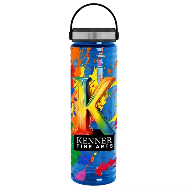 Slim Cylinder Design 24 oz Transparent Sport Bottles with EZ-Grip Lid.... from ASI 40480 Koozie Group