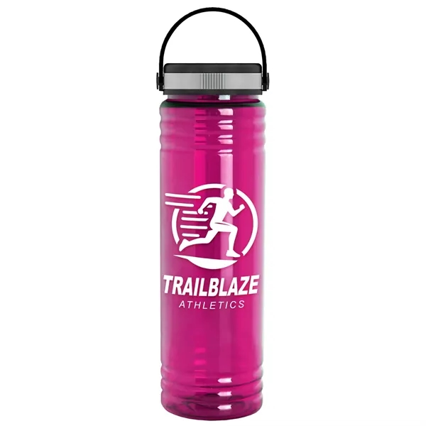 Slim Cylinder Design 24 oz Transparent Sport Bottles with EZ-Grip Lid.... from ASI 40480 Koozie Group