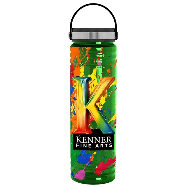 Slim Cylinder Design 24 oz Transparent Sport Bottles with EZ-Grip Lid.... from ASI 40480 Koozie Group