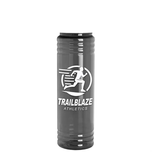 Slim Cylinder Design 24 oz Transparent Sport Bottles with EZ-Grip Lid.... from ASI 40480 Koozie Group