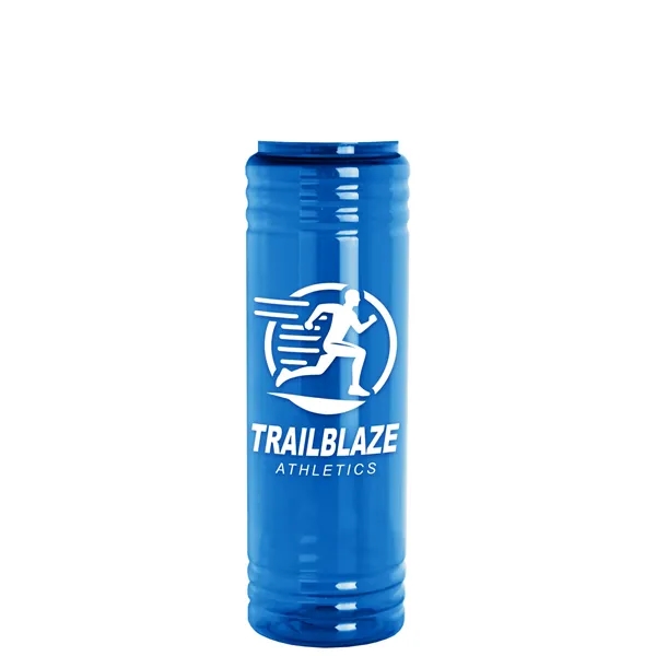 Slim Cylinder Design 24 oz Transparent Sport Bottles with EZ-Grip Lid.... from ASI 40480 Koozie Group