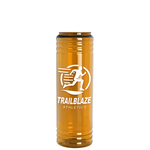 Slim Cylinder Design 24 oz Transparent Sport Bottles with EZ-Grip Lid.... from ASI 40480 Koozie Group