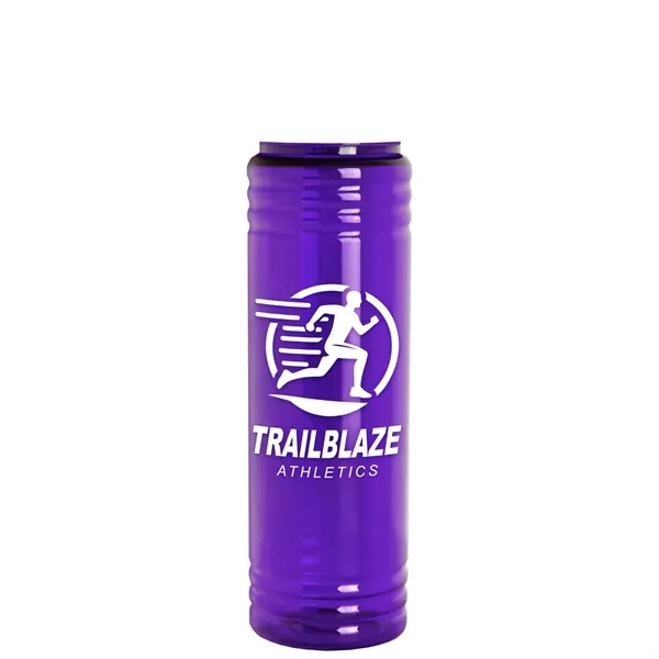 Slim Cylinder Design 24 oz Transparent Sport Bottles with EZ-Grip Lid.... from ASI 40480 Koozie Group