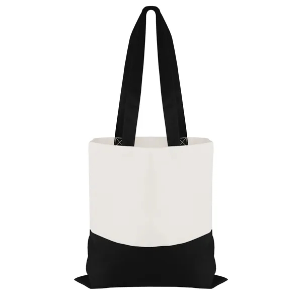 Cotton Colored Accent Flat Tote... from ASI 40480 Koozie Group
