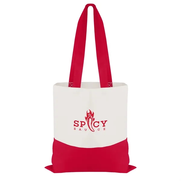 Cotton Colored Accent Flat Tote... from ASI 40480 Koozie Group