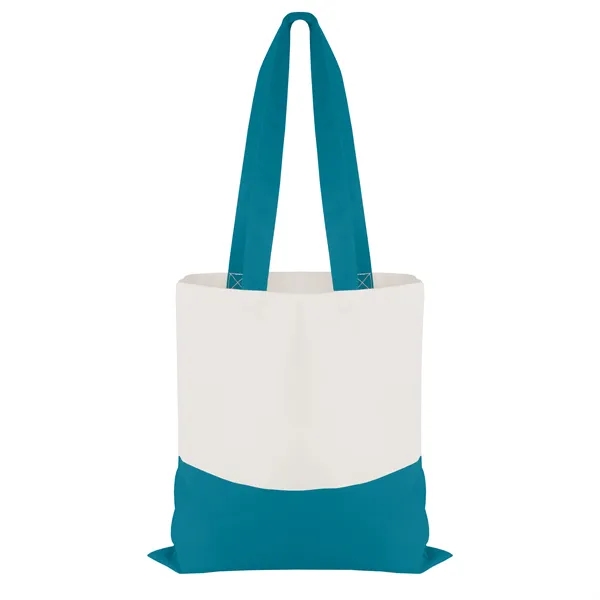 Cotton Colored Accent Flat Tote... from ASI 40480 Koozie Group