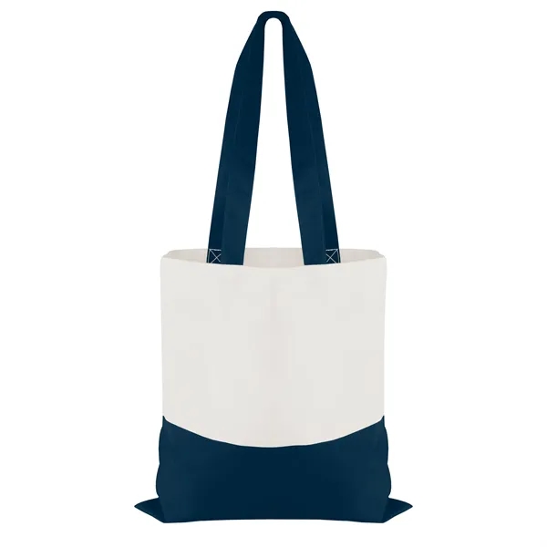 Cotton Colored Accent Flat Tote... from ASI 40480 Koozie Group