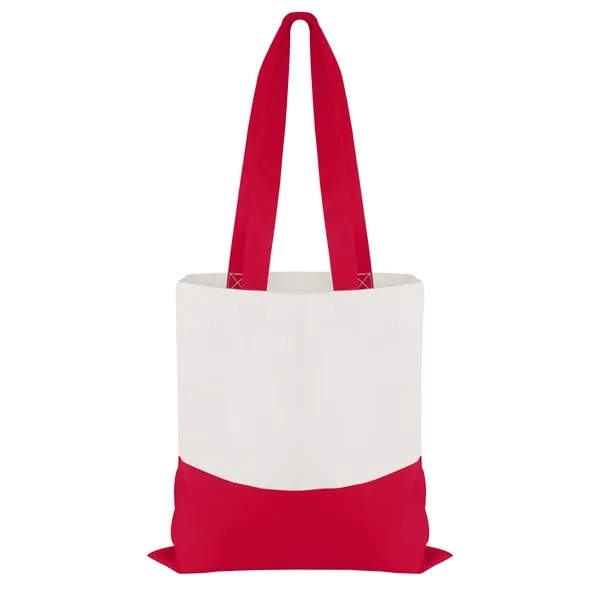 Cotton Colored Accent Flat Tote... from ASI 40480 Koozie Group