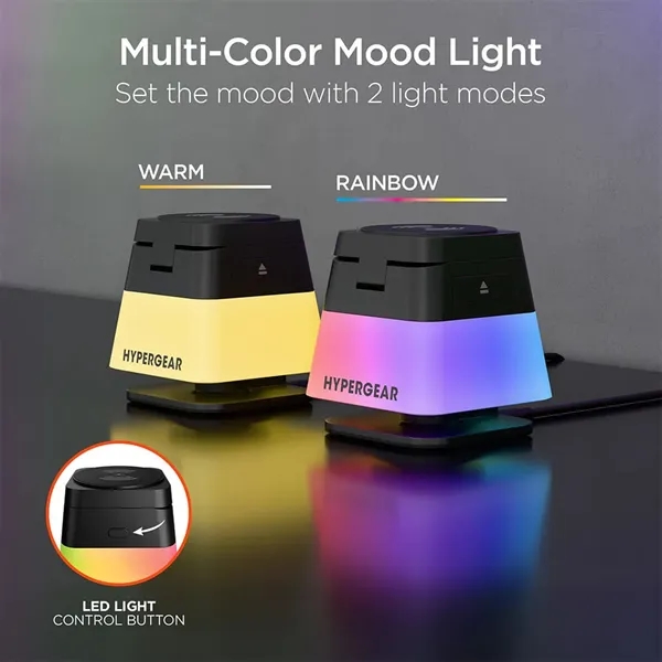 Power up in 3D with the PowerFold Cube 3-in-1 Wireless Charging... from ASI 61005 Hirsch Gift Inc