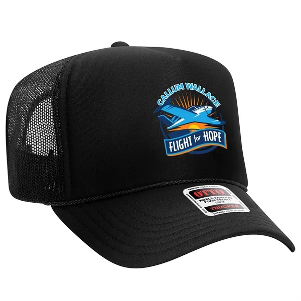 OTTO 5 PANEL HIGH CROWN MESH BACK TRUCKER HAT... from ASI 30208 A P Specialties / AP Specialties