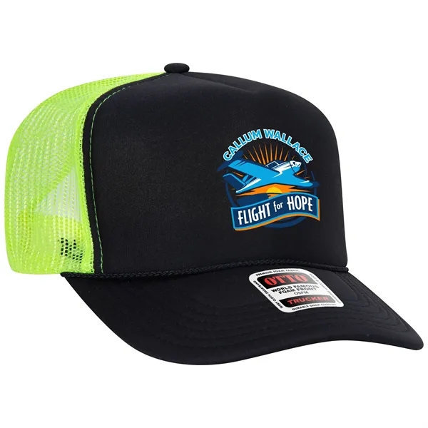 OTTO 5 PANEL HIGH CROWN MESH BACK TRUCKER HAT... from ASI 30208 A P Specialties / AP Specialties