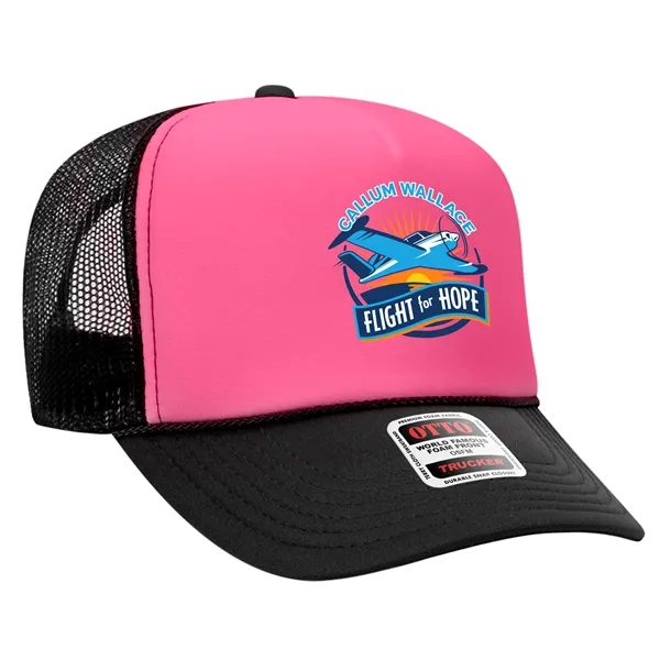 OTTO 5 PANEL HIGH CROWN MESH BACK TRUCKER HAT... from ASI 30208 A P Specialties / AP Specialties