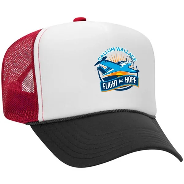 OTTO 5 PANEL HIGH CROWN MESH BACK TRUCKER HAT... from ASI 30208 A P Specialties / AP Specialties