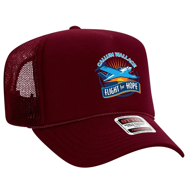 OTTO 5 PANEL HIGH CROWN MESH BACK TRUCKER HAT... from ASI 30208 A P Specialties / AP Specialties