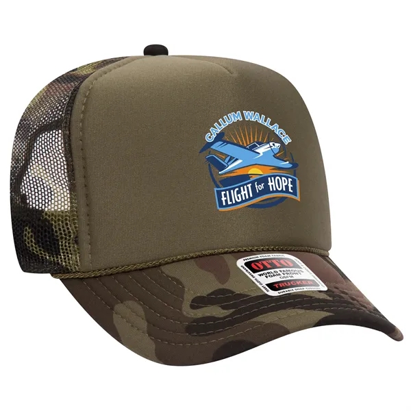 OTTO 5 PANEL HIGH CROWN MESH BACK TRUCKER HAT... from ASI 30208 A P Specialties / AP Specialties