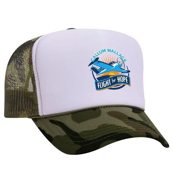 OTTO 5 PANEL HIGH CROWN MESH BACK TRUCKER HAT... from ASI 30208 A P Specialties / AP Specialties