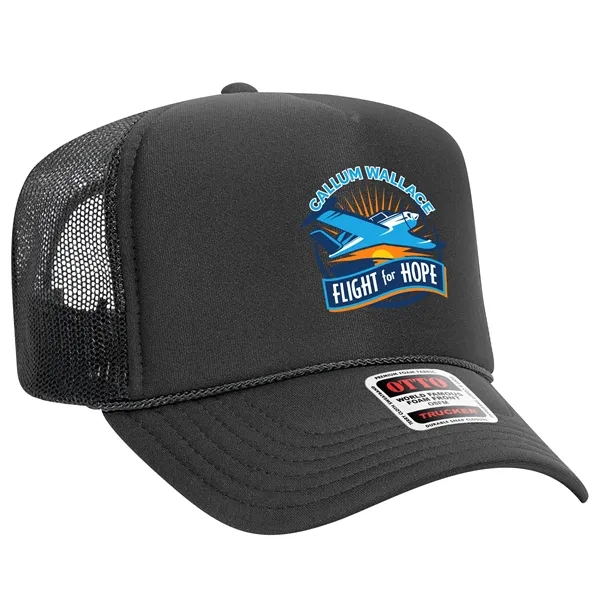 OTTO 5 PANEL HIGH CROWN MESH BACK TRUCKER HAT... from ASI 30208 A P Specialties / AP Specialties