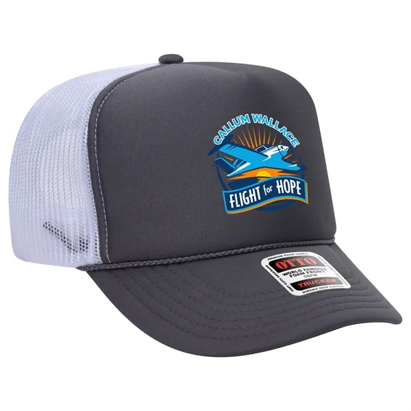 OTTO 5 PANEL HIGH CROWN MESH BACK TRUCKER HAT... from ASI 30208 A P Specialties / AP Specialties