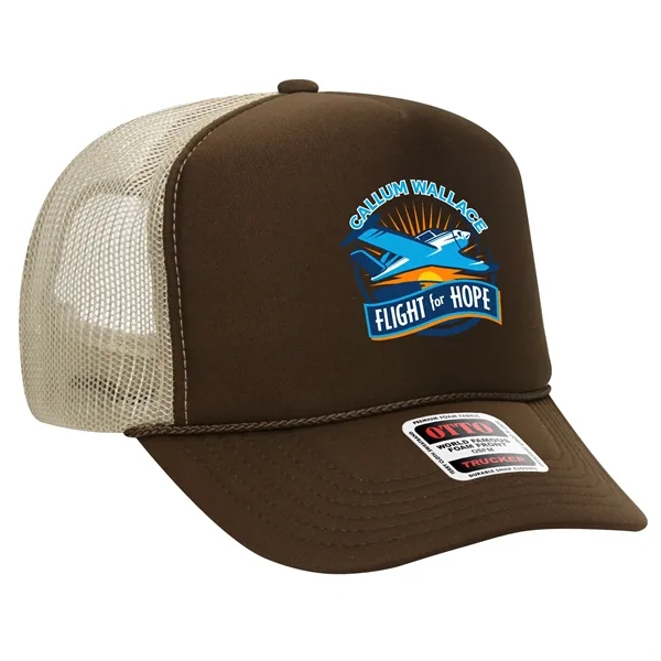 OTTO 5 PANEL HIGH CROWN MESH BACK TRUCKER HAT... from ASI 30208 A P Specialties / AP Specialties