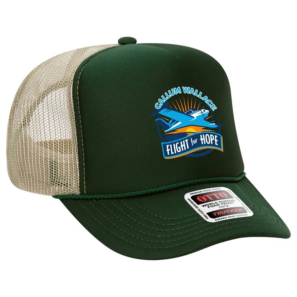 OTTO 5 PANEL HIGH CROWN MESH BACK TRUCKER HAT... from ASI 30208 A P Specialties / AP Specialties
