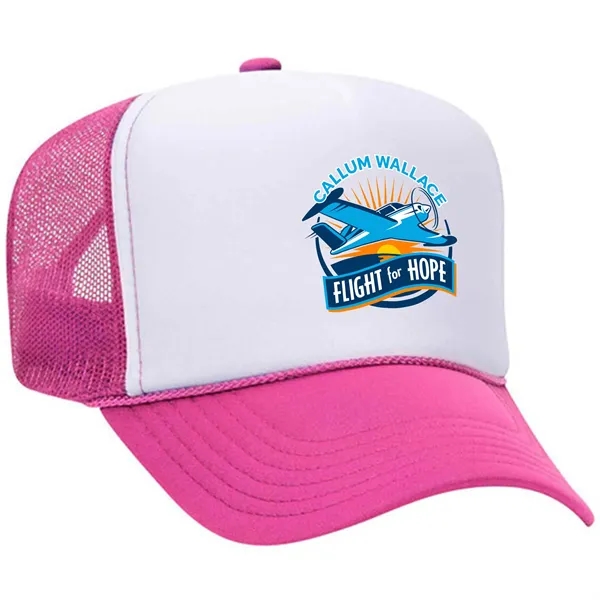 OTTO 5 PANEL HIGH CROWN MESH BACK TRUCKER HAT... from ASI 30208 A P Specialties / AP Specialties