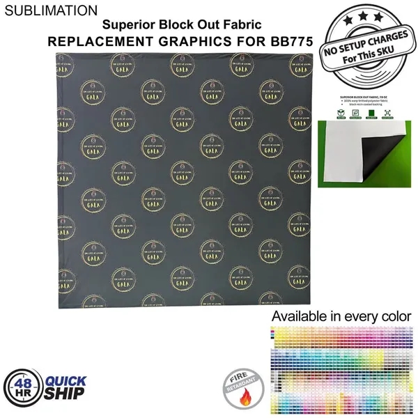 48Hr Quick Ship - replacement graphics for 7.5' straight wall with... from ASI 53509 FIEL-Fairdeal Import & Export