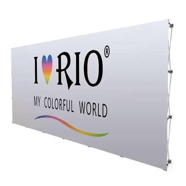 48Hr Quick Ship - 15' straight wall full height tension fabric... from ASI 53509 FIEL-Fairdeal Import & Export