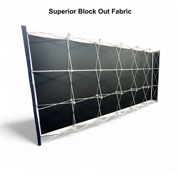 48Hr Quick Ship - 15' straight wall tension fabric pop-up display... from ASI 53509 FIEL-Fairdeal Import & Export