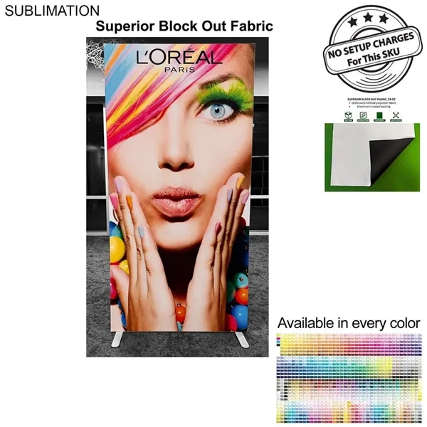 Frontlit SEG Fabric Banner Stand, 40" x 80", superior block out... from ASI 53509 FIEL-Fairdeal Import & Export