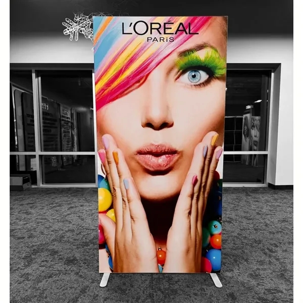 Frontlit SEG Fabric Banner Stand, 40" x 80", superior block out... from ASI 53509 FIEL-Fairdeal Import & Export