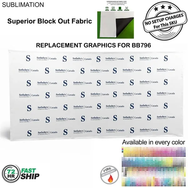 72Hr Fast Ship - replacement graphics for 15' straight wall with... from ASI 53509 FIEL-Fairdeal Import & Export