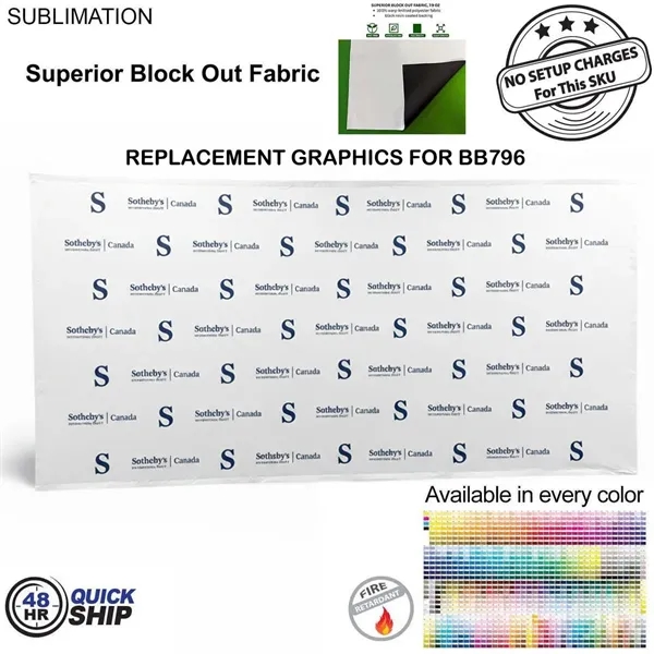 48Hr Quick Ship - replacement graphics for 15' straight wall with... from ASI 53509 FIEL-Fairdeal Import & Export