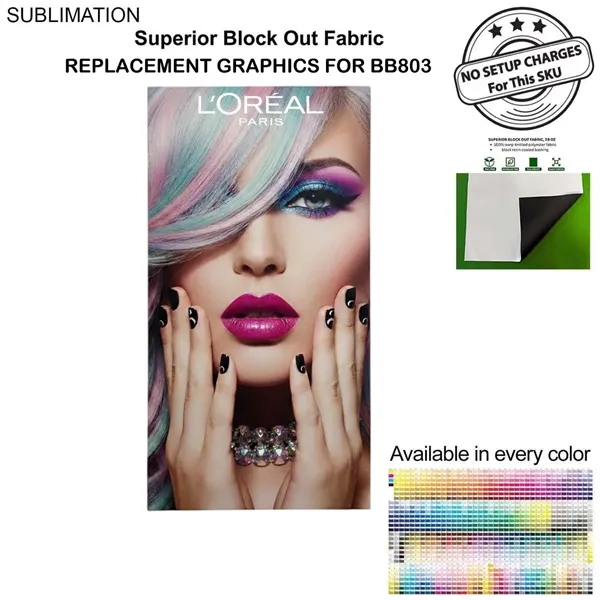 Replacement graphics one sided for Frontlit SEG Fabric Banner, 40" x... from ASI 53509 FIEL-Fairdeal Import & Export