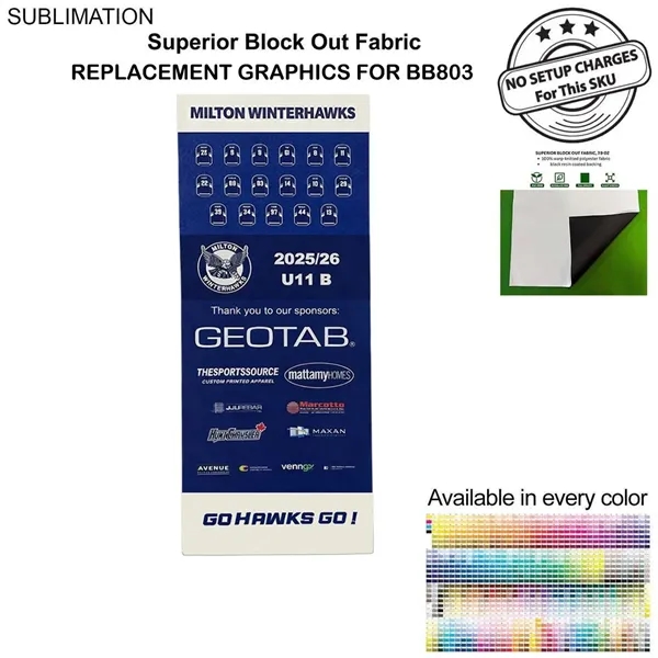 Replacement graphics one sided for Frontlit SEG Fabric Banner, 40" x... from ASI 53509 FIEL-Fairdeal Import & Export