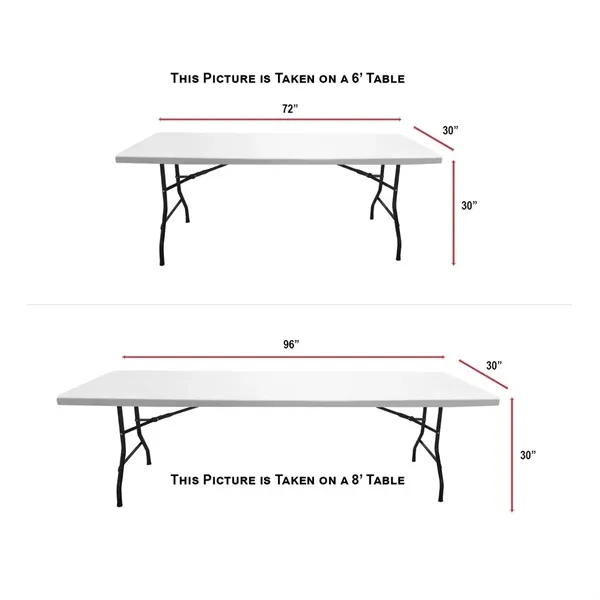 24Hr Express Ship - sublimated convertible table cloth, converts from 8'... from ASI 53509 FIEL-Fairdeal Import & Export