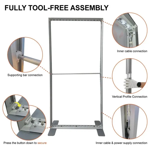72Hr Fast Ship - Backlit LED light box SEG floor display... from ASI 53509 FIEL-Fairdeal Import & Export