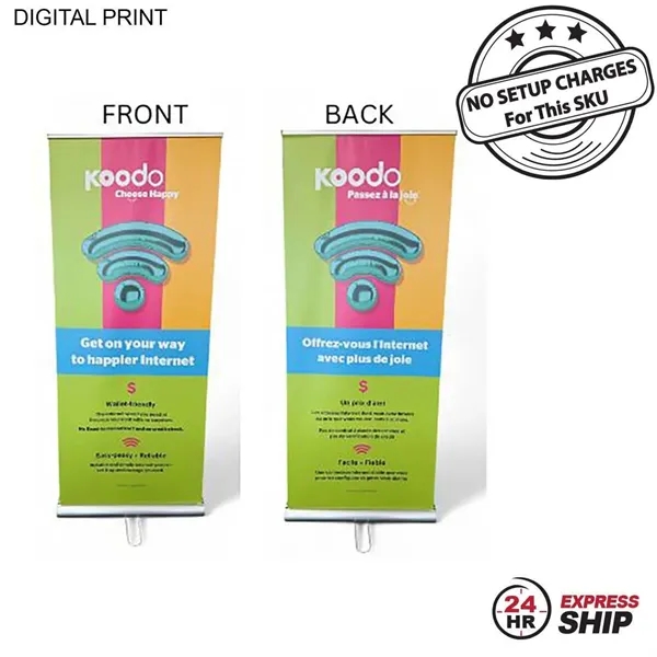 Item #DP783-4 24Hr Express Ship- Retractable Pull Up Banner Double Sided